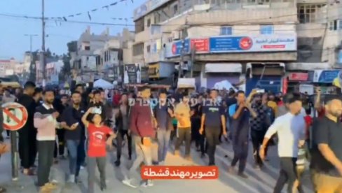 SLAVLJE NA ULICAMA GAZE: Stanovnici proslavljaju prekid vatre, ulice pune, čuje se muzika (FOTO/VIDEO)
